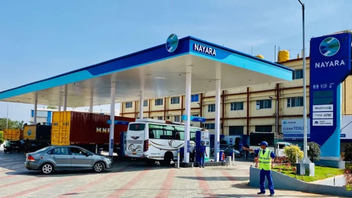 Nayara raises petrol prices.